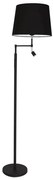 ByRydens 1988780-4007-LED Lampă de podea ORLANDO 1xE27/5W/230V+LED/3W neagră