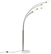 Lampă de podea de design din oțel cu 5 lumini - Sixties Marmo