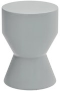 Outsunny Scaun de gradina din ceramica, suport 120kg Ø33 x 45,5 cm rezistent la intemperii, cu design de clepsidra, Gri deschis | Aosom Romania