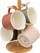 Cesti pentru bautura calda NATURE, pe suport, 380 ml