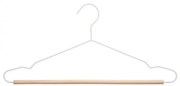 Umeras Mivan, lemn, metal alb, 43.5 x 1.2 x H19 cm