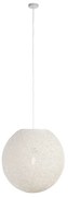 Lampă suspendată rustică albă 60 cm - Corda