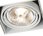 Set de 6 spoturi încastrate albe GU10 AR70 fără ramă - Oneon