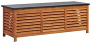 vidaXL Ladă depozitare grădină, 150x50x55 cm, lemn masiv de eucalipt