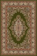 Covor verde floral cu medalion 1524 Selectează mărime: 150 X 230