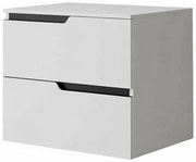 Mobilier cu blat pentru lavoar 60 cm, sertare soft-close, alb mat, Fluminia Bari Alb