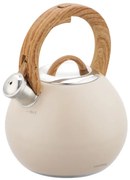 Fierbător fluierător Klausberg KB 7956, 3l, Mâner termoizolat, Fund multistrat, Inducție, Bej