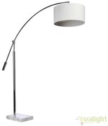 Lampadar tip arc reglabil design modern Bianca White
