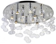 Lustra moderna aplicata design deosebit 80cm Luvia clar