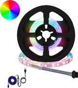 vidaXL Bandă LED 2 pcs Negru și transparent 400 mm Cupru și Plastic