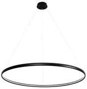 Lustra LED design modern circular CARLO negru mat, diametru 120cm