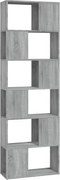 vidaXL Bibliotecă/Separator de cameră, gri sonoma, 60x24x186 cm