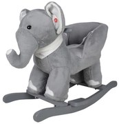 Balansoar de pluș,Elefant 68 x 33 x 47 cm