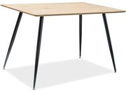 Masa Stejar / Negru, REMUS 120X80