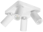 Plafoniera cu 4 spoturi directionabile Yorli alb