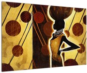 Tablou cu pictură artistică străveche (90x60 cm)