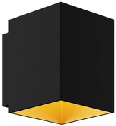 Aplica de perete ambientala design modern SOLA WL SQUARE BLACK-GOLD