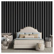 Tapet VLAdiLA White and Black Stripes 520 x 300 cm