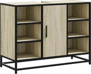 vidaXL Dulap chiuvetă baie, stejar Sonoma, 80x33x60 cm, lemn stratificat
