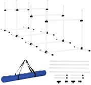 PawHut Set de 4 Piese Obstacole pentru Antrenamentul și Dresajul Câinilor, Echipament Complet pentru Agilitate | Aosom Romania