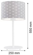 Lampă de masă MAGIC 1xE27/15W/230V gri/albă Argon 4126