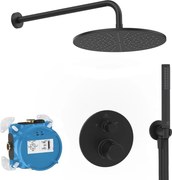 Sistem de dus incastrat Ideal Standard Ceratherm T100 negru mat