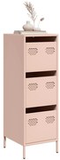 vidaXL Dulap înalt, roz, 39x35x103,5 cm, oțel