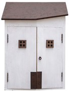 Dulăpior de perete din lemn de Paulownia și metal, „Fisherman House”
