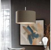 Lustră LED pe cablu Eglo TUNJA 1xE27/60W/230V taupe