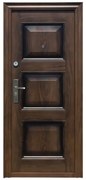 Usa metalica de exterior cu izolatie si vizor Novo Doors ND7002 , 2 yale,tabla 0,7 mm, balamale si clanta incluse, toc de 7 centimetri, pentru casa