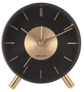 Ceas cu alarmă Karlsson 5919BK de design 12 cm ,negru