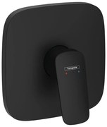 Baterie dus incastrata Hansgrohe Logis negru mat fara corp ingropat