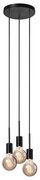 Lustra cu 3 pendule design modern PACO negru 2112063003 NL