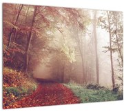 Tablou - Plimbarea de toamnă prin pădure (70x50 cm)