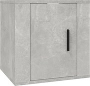 vidaXL Dulap TV montat pe perete, gri beton, 40x34,5x40 cm
