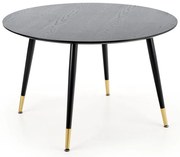 Masa de bucaterie Embos, negru / auriu