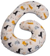 Perna gravide cu husa detasabila din bumbac, Kidizi Elisa Kitten Love, ofera suport spate, genunchi, burta