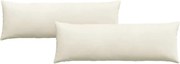 vidaXL Perne pentru canapea 2 pcs Crem 120 x 40 cm
