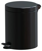 Coș de gunoi cu călcare, 5 l, negru