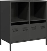 vidaXL Dulap, negru, 68x39x73,5 cm, oțel laminat la rece