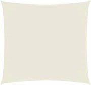 vidaXL Pânză parasolar, crem, 3x3 m, țesătură oxford, pătrat
