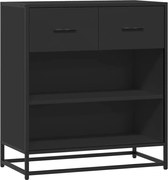 vidaXL Bufetă neagră 68x35x76 cm lemn prelucrat