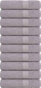 vidaXL Prosoape de baie, FROGN, 10 buc., gri, 100x150 cm, 360 g/m²