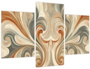 Tablou - Vârtejuri în culori pământii (90x60 cm)