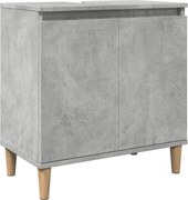 vidaXL Dulap de chiuvetă, gri beton, 58x33x60 cm, lemn prelucrat