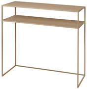 Masă consolă bej din metal 35x85 cm Fera – Blomus