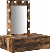 vidaXL Masă de Machiaj cu sertar Maro 60 x 40 x 70 cm Lemn compozit