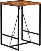 vidaXL Masă de bar, 70 x 70 x 106 cm, lemn masiv reciclat