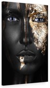 Tablou Canvas Golden Girl Blue Eyes 120x80 cm