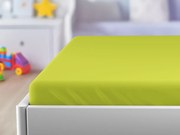 Cearsaf jersey pentru patut copii EXCLUSIVE 70x140 cm lime